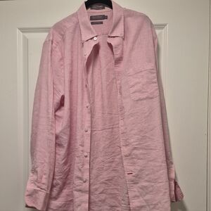 Daniel Cremieux Pink Linen Button-Up Shirt